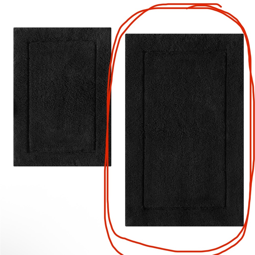 Calvin Klein bath mat - black